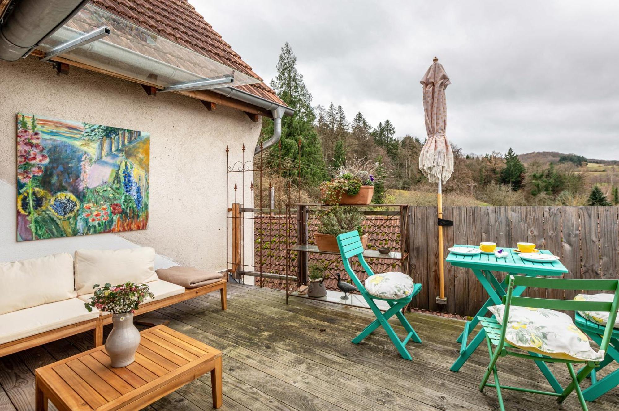 Apartmán Haus Der Malerin Andrea Gawaz Mullheim  Exteriér fotografie